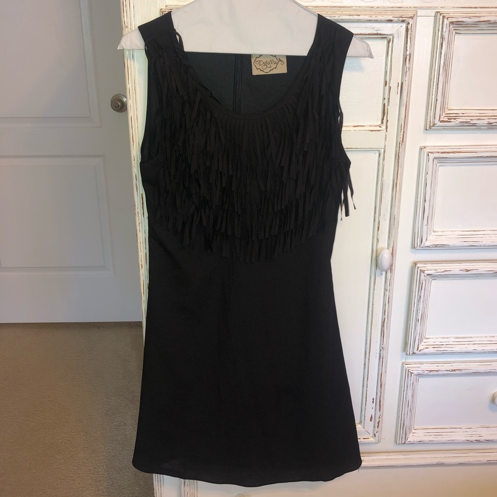 Black Fringe dress